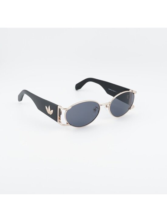Adidas OR0096 32A Sunglasses Gold Oval Frame, Smoke Lenses